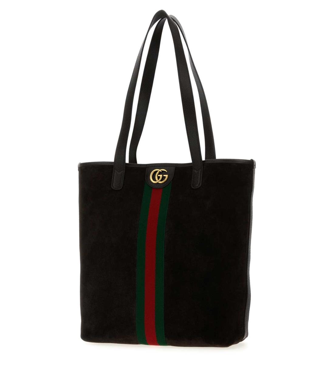 GUCCI Черная замшевая сумка тоут, фото 2