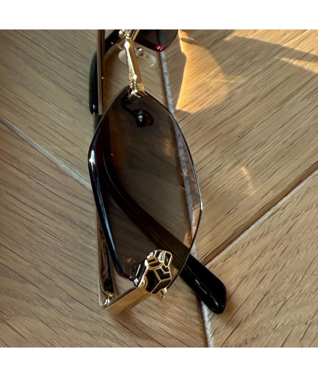 CARTIER Серые металлические солнцезащитные очки, фото 3