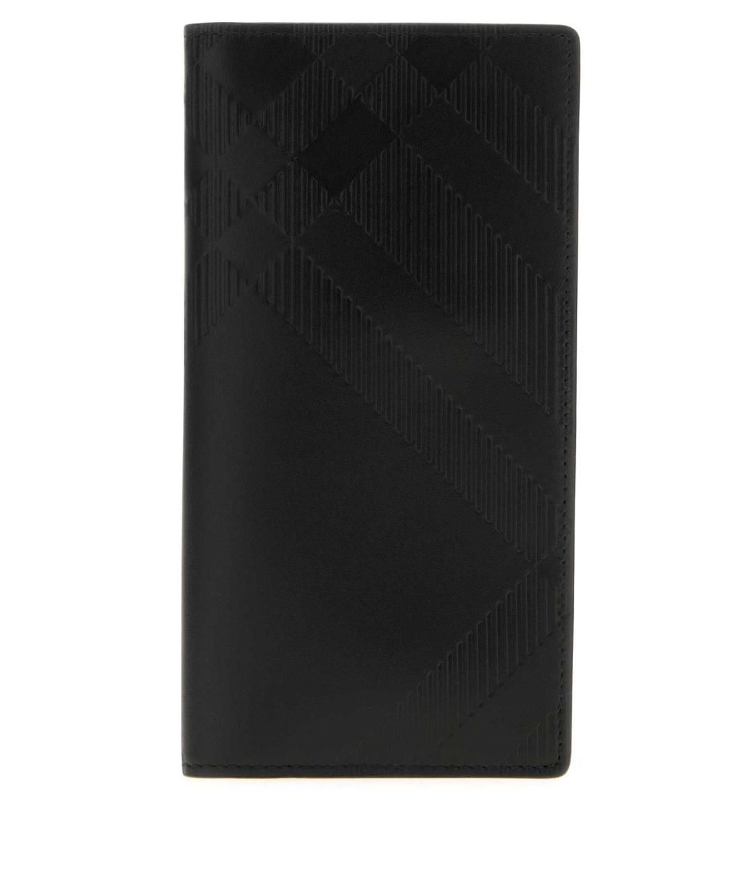 BURBERRY Черный кожаный кошелек, фото 1