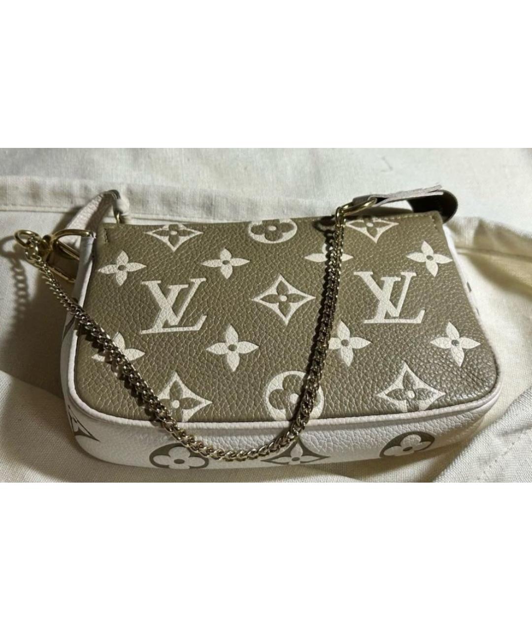 LOUIS VUITTON Зеленая кожаная сумка через плечо, фото 2