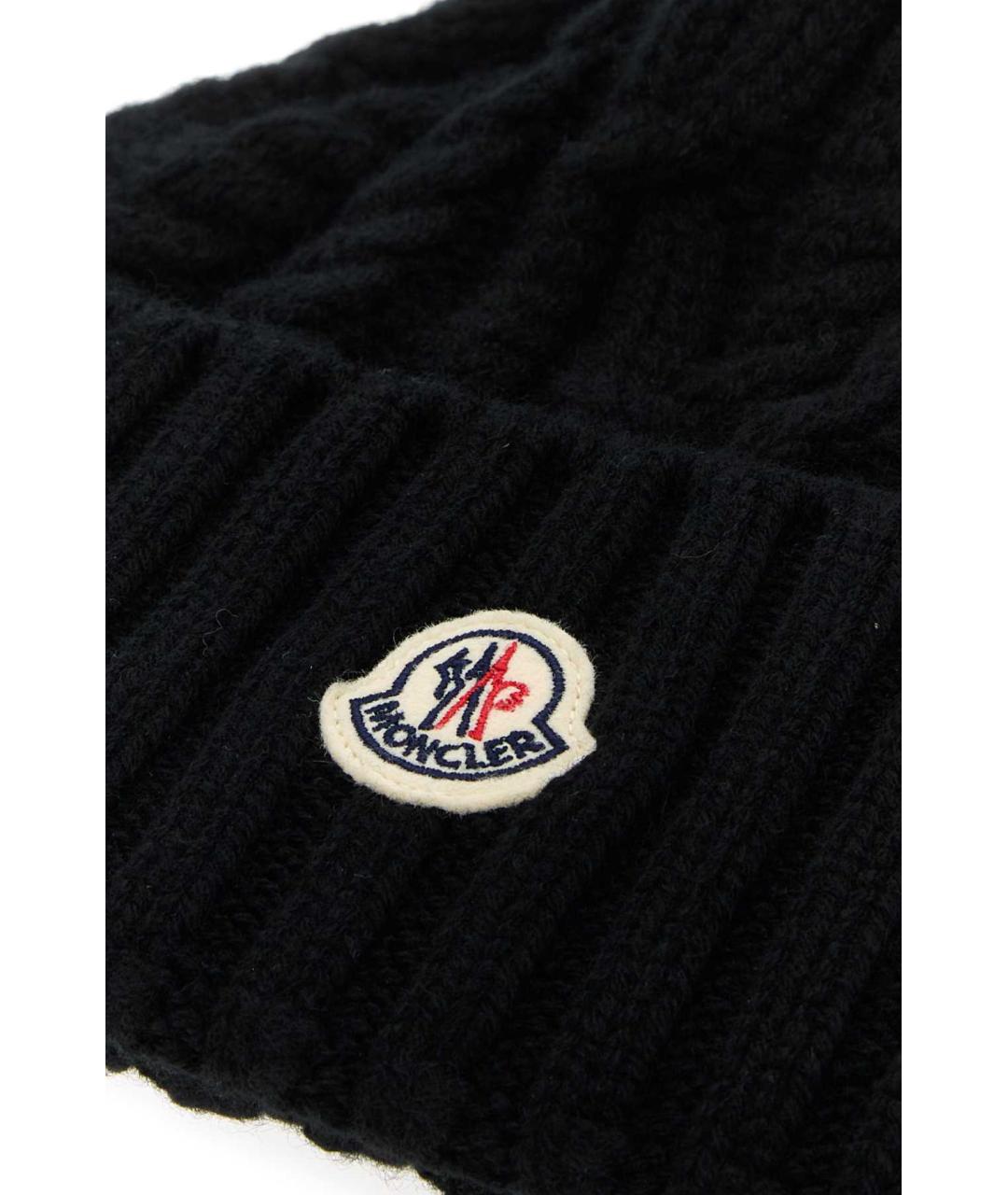 MONCLER Черная кашемировая панама, фото 3