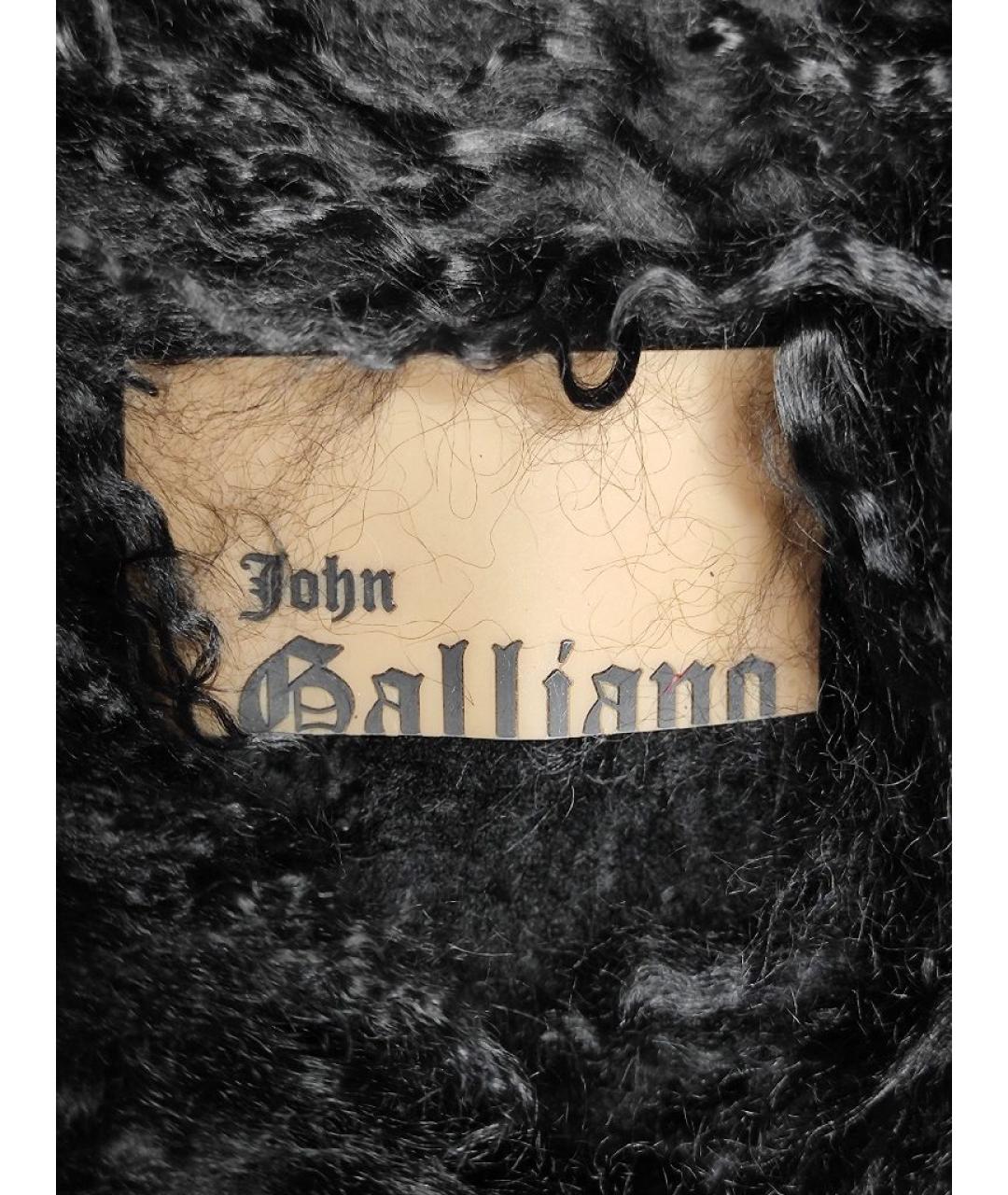 JOHN GALLIANO Черная замшевая дубленка, фото 5