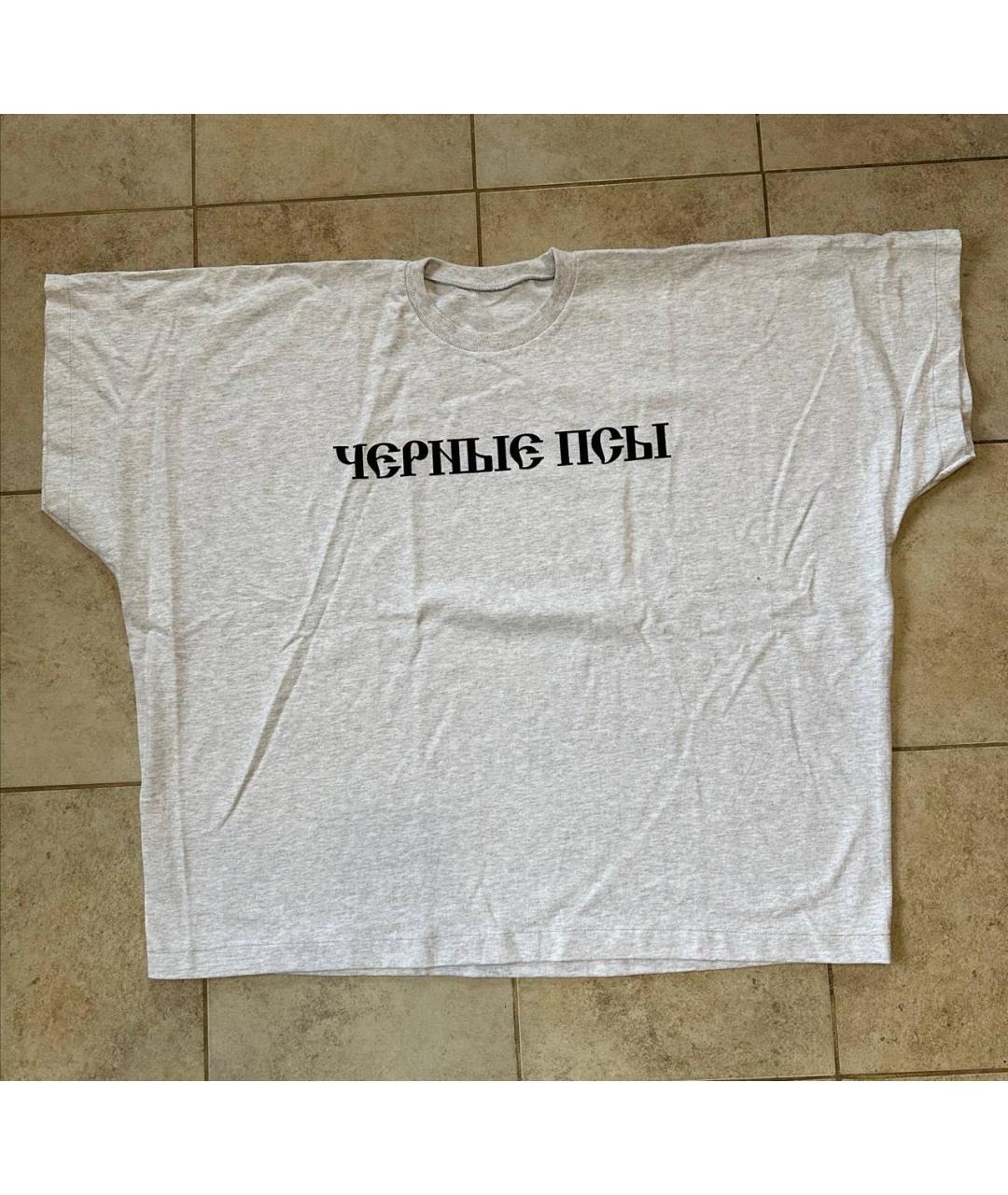 YEEZY Серая хлопковая футболка, фото 5