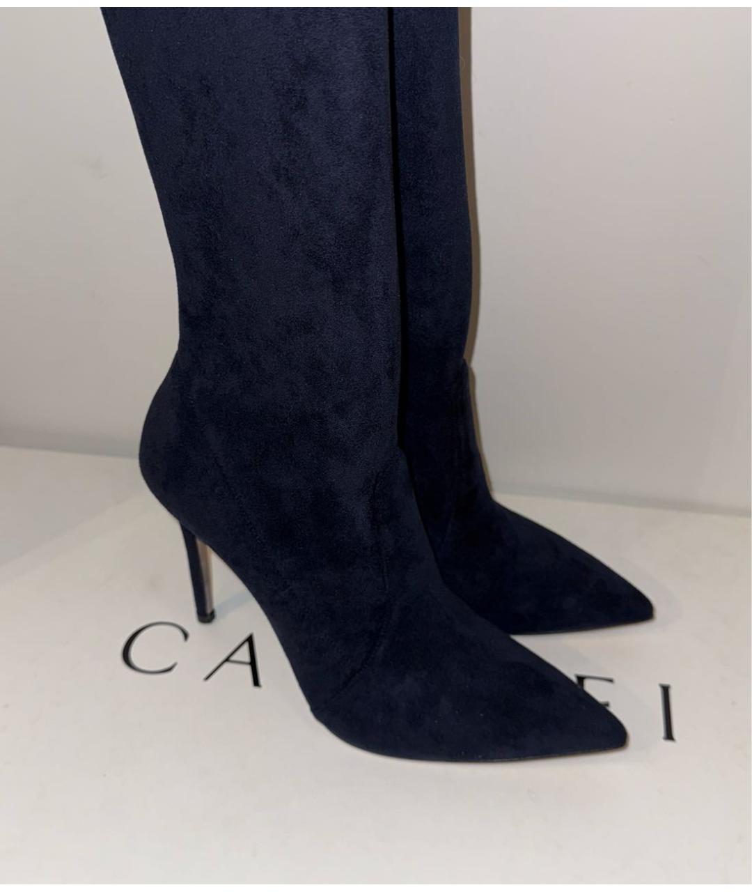 CASADEI Темно-синие ботфорты, фото 3