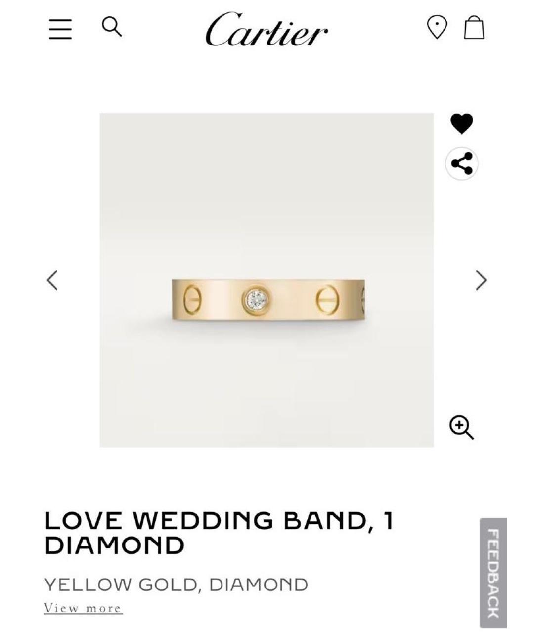 CARTIER Золотое кольцо из желтого золота, фото 7