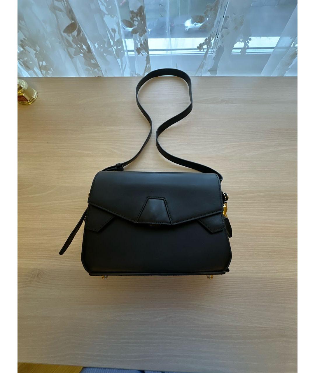 ALEXANDER WANG Черная кожаная сумка через плечо, фото 5