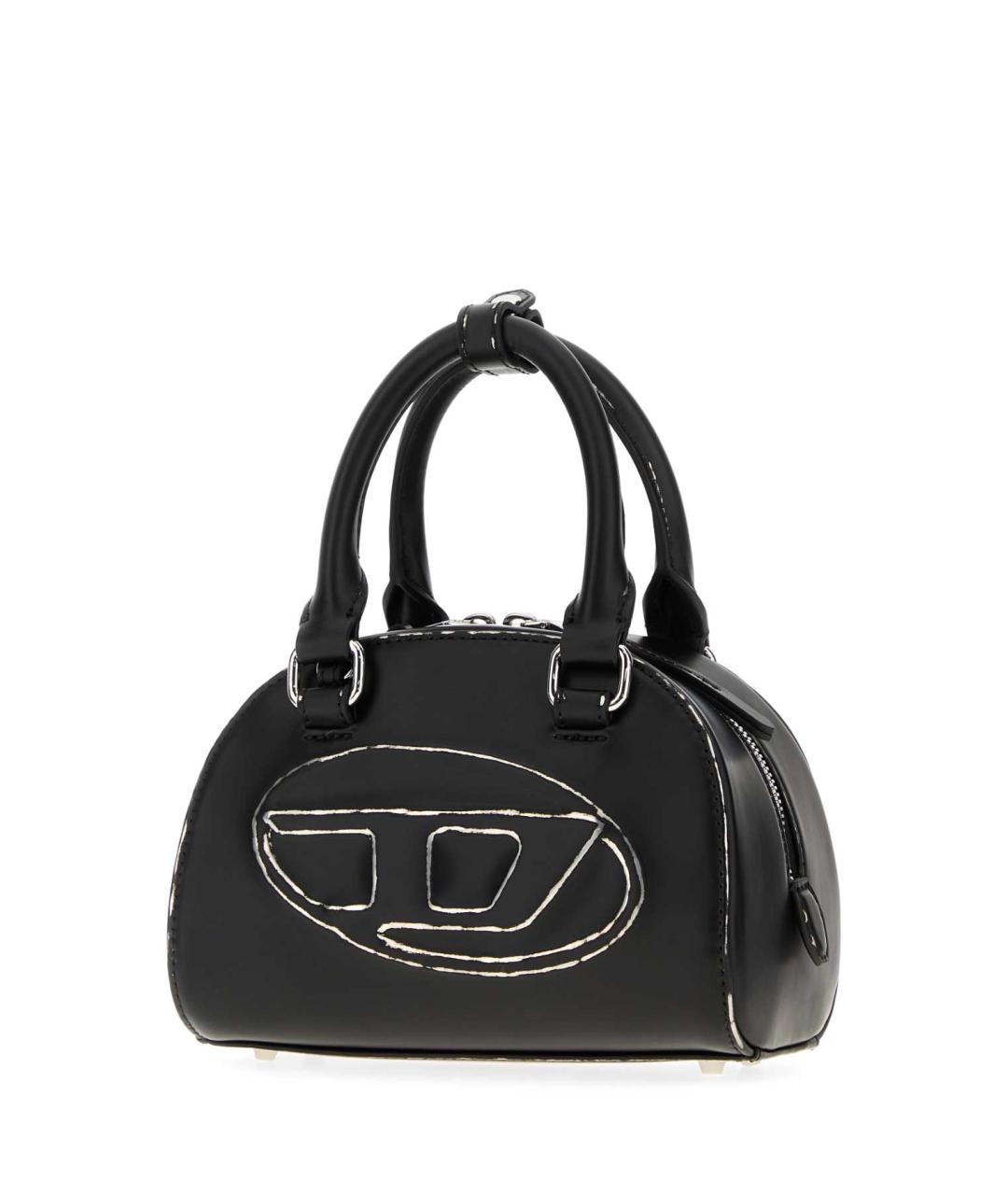 DIESEL Черная сумка тоут из искусственной кожи, фото 2