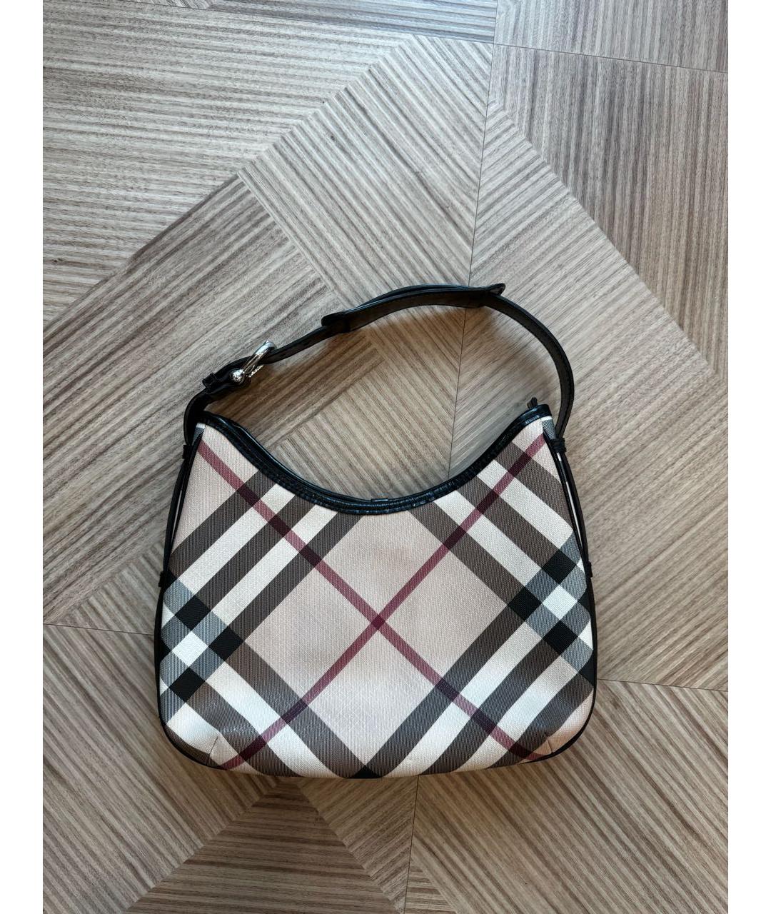 BURBERRY Коричневая сумка с короткими ручками, фото 5