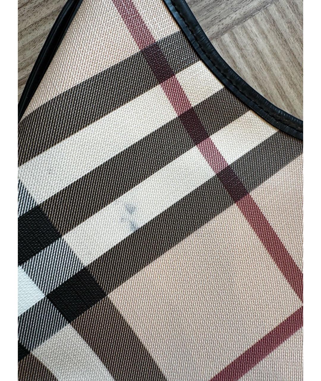 BURBERRY Коричневая сумка с короткими ручками, фото 3