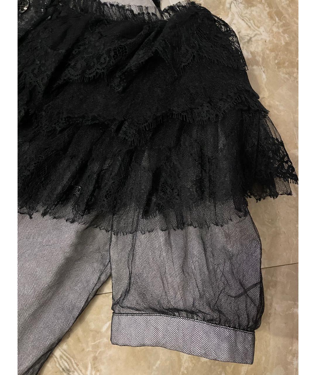 CHANEL Черная хлопковая блузы, фото 8