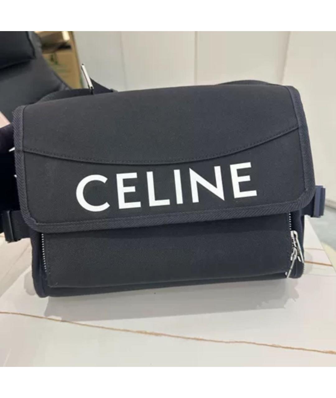 CELINE Черная сумка на плечо, фото 2