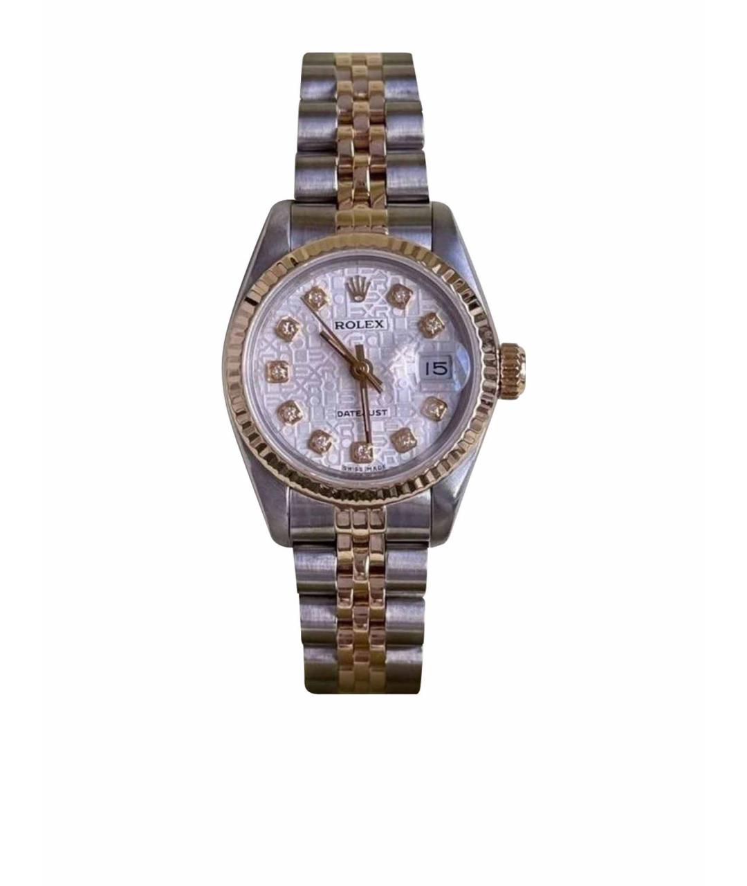 ROLEX Серебряные часы из желтого золота, фото 1