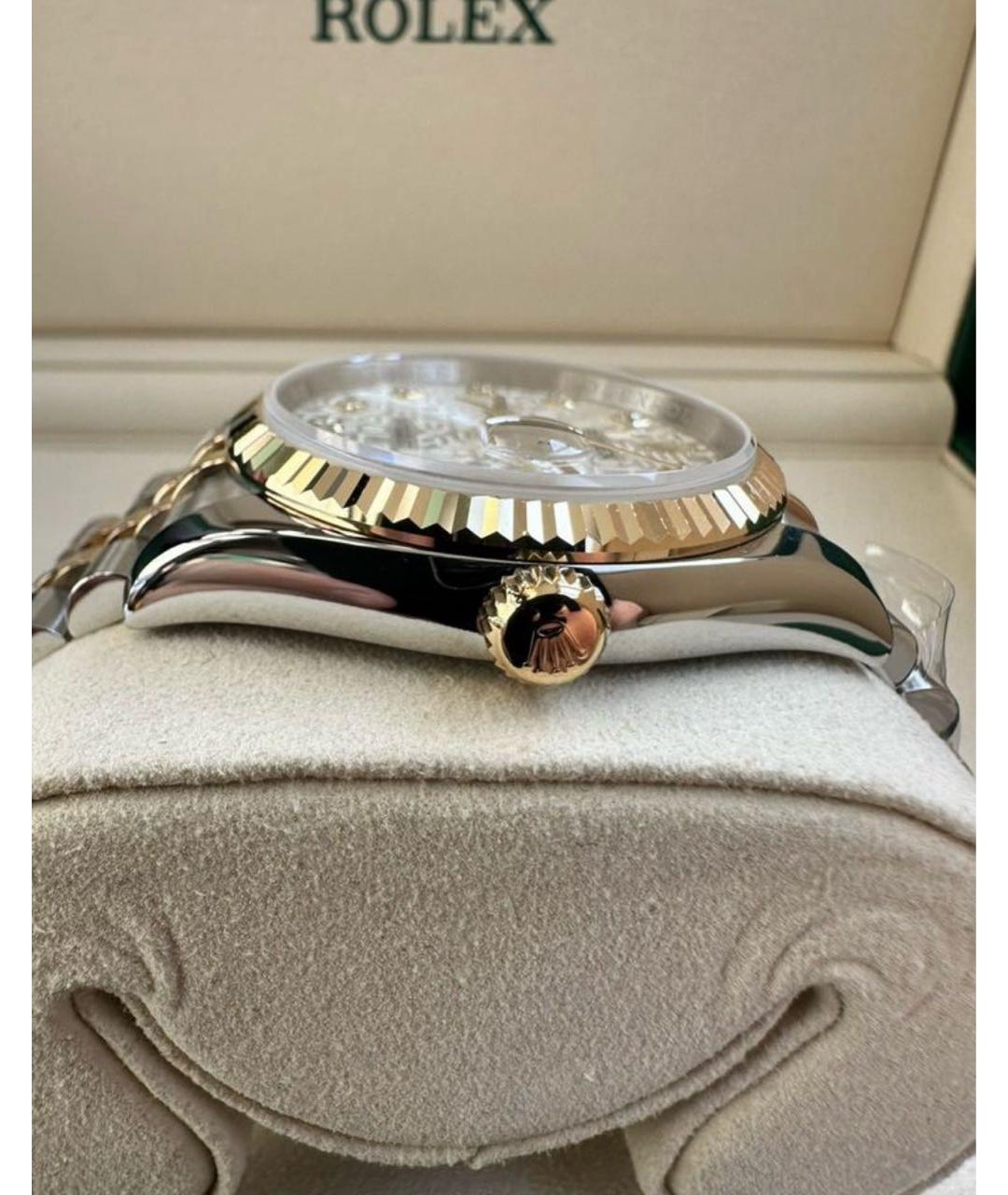 ROLEX Серебряные часы из желтого золота, фото 5