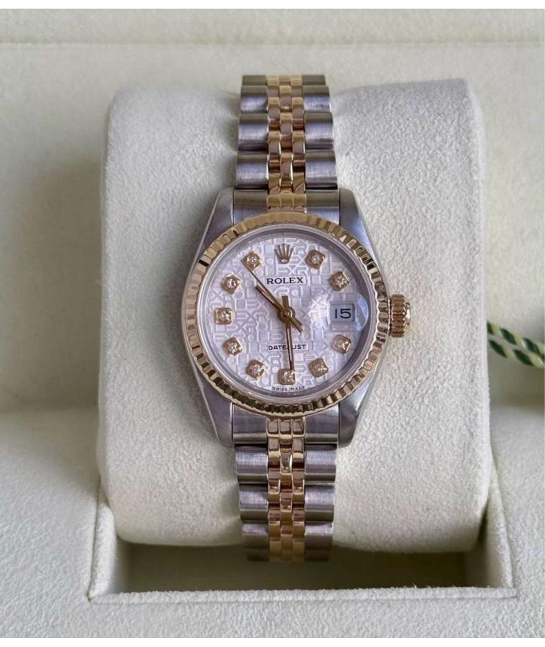 ROLEX Серебряные часы из желтого золота, фото 9