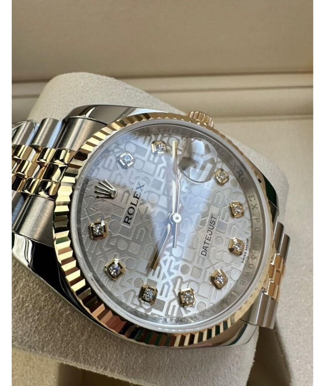 ROLEX Серебряные часы из желтого золота, фото 7