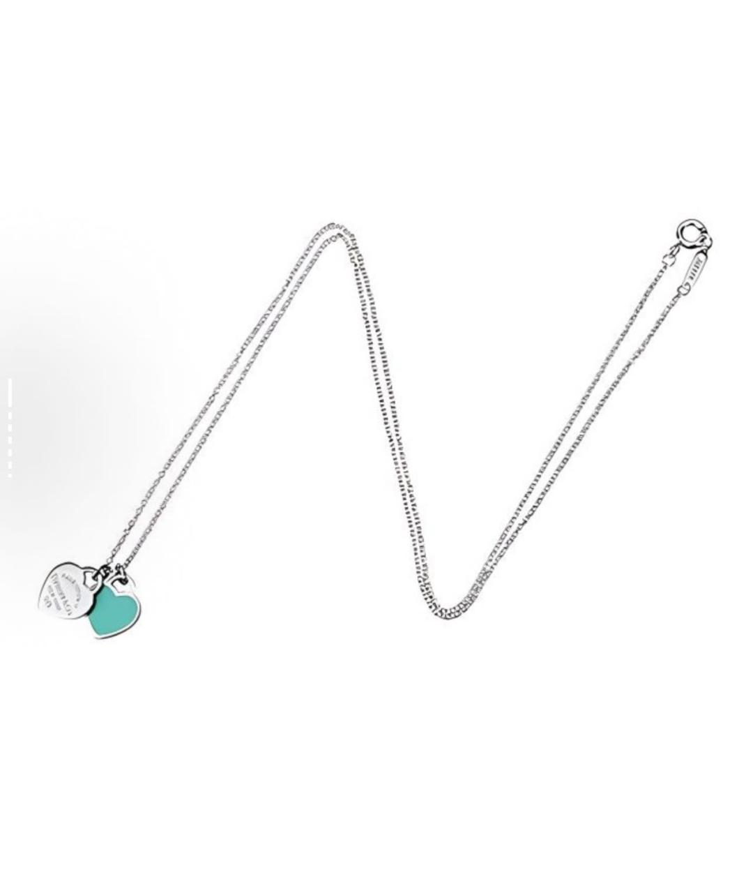 TIFFANY&CO Бирюзовая серебряная подвеска, фото 3