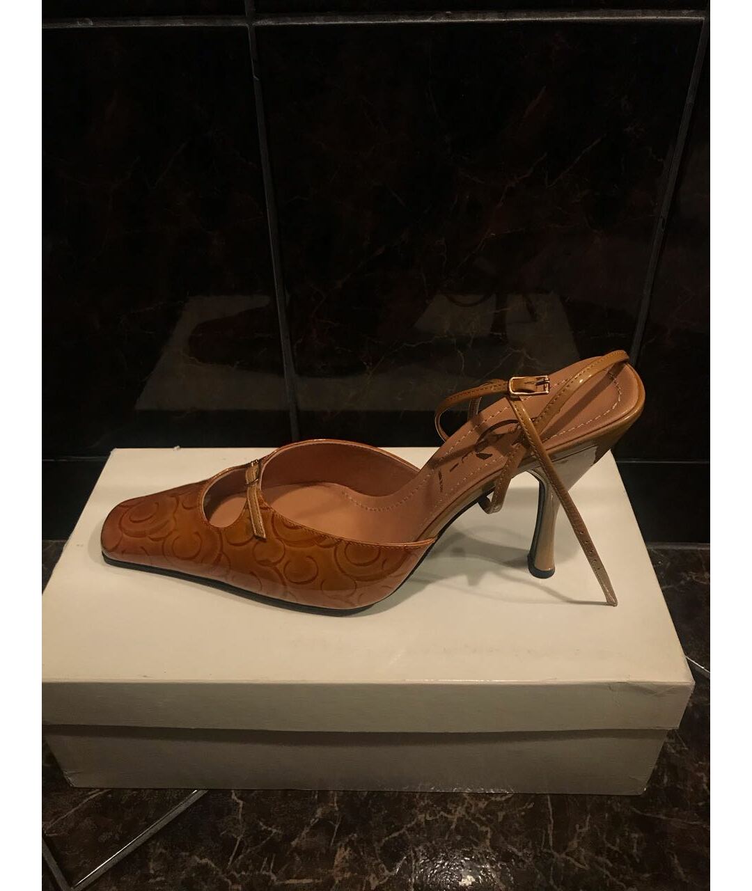 CASADEI Золотые кожаные туфли, фото 7