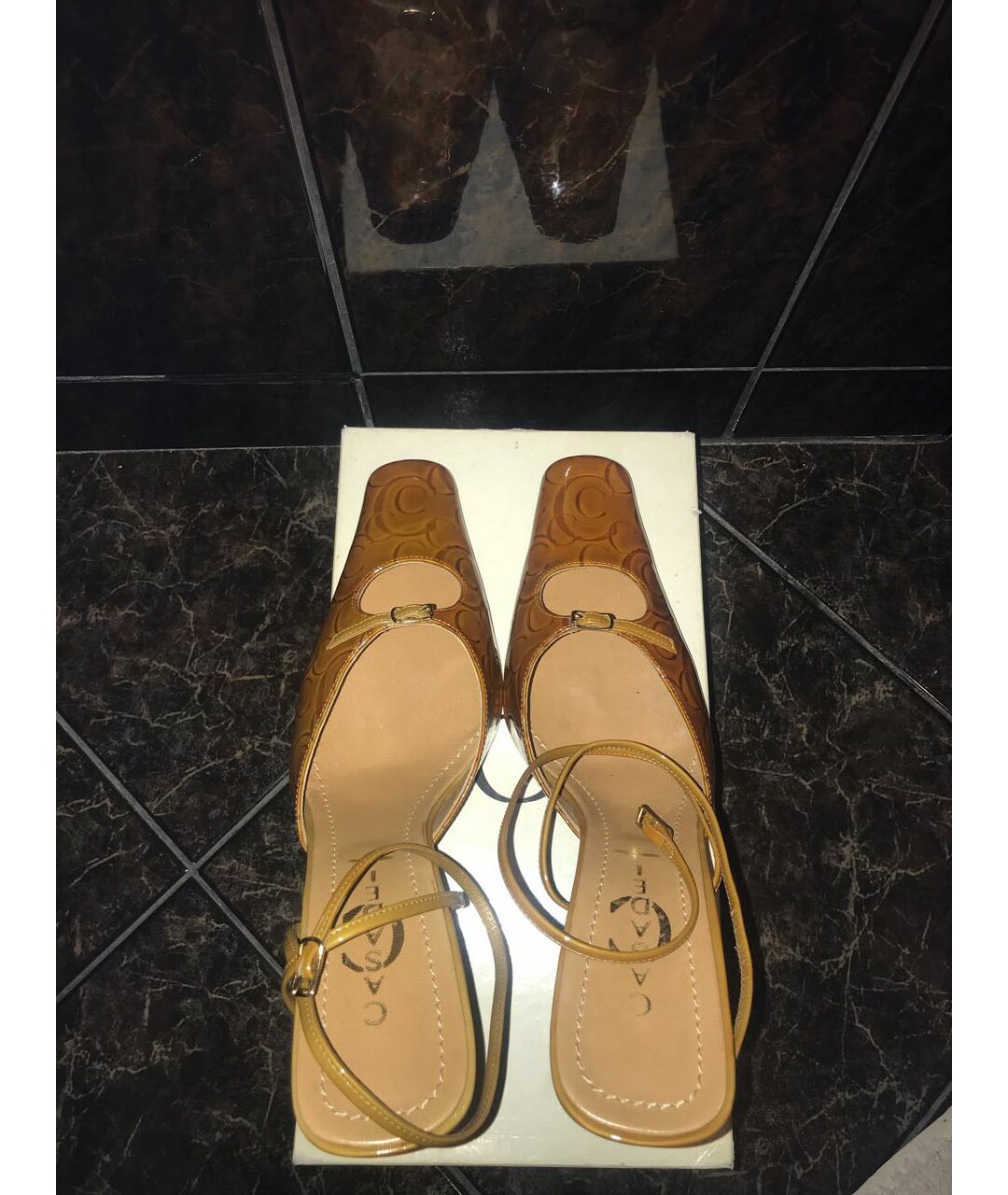 CASADEI Золотые кожаные туфли, фото 3