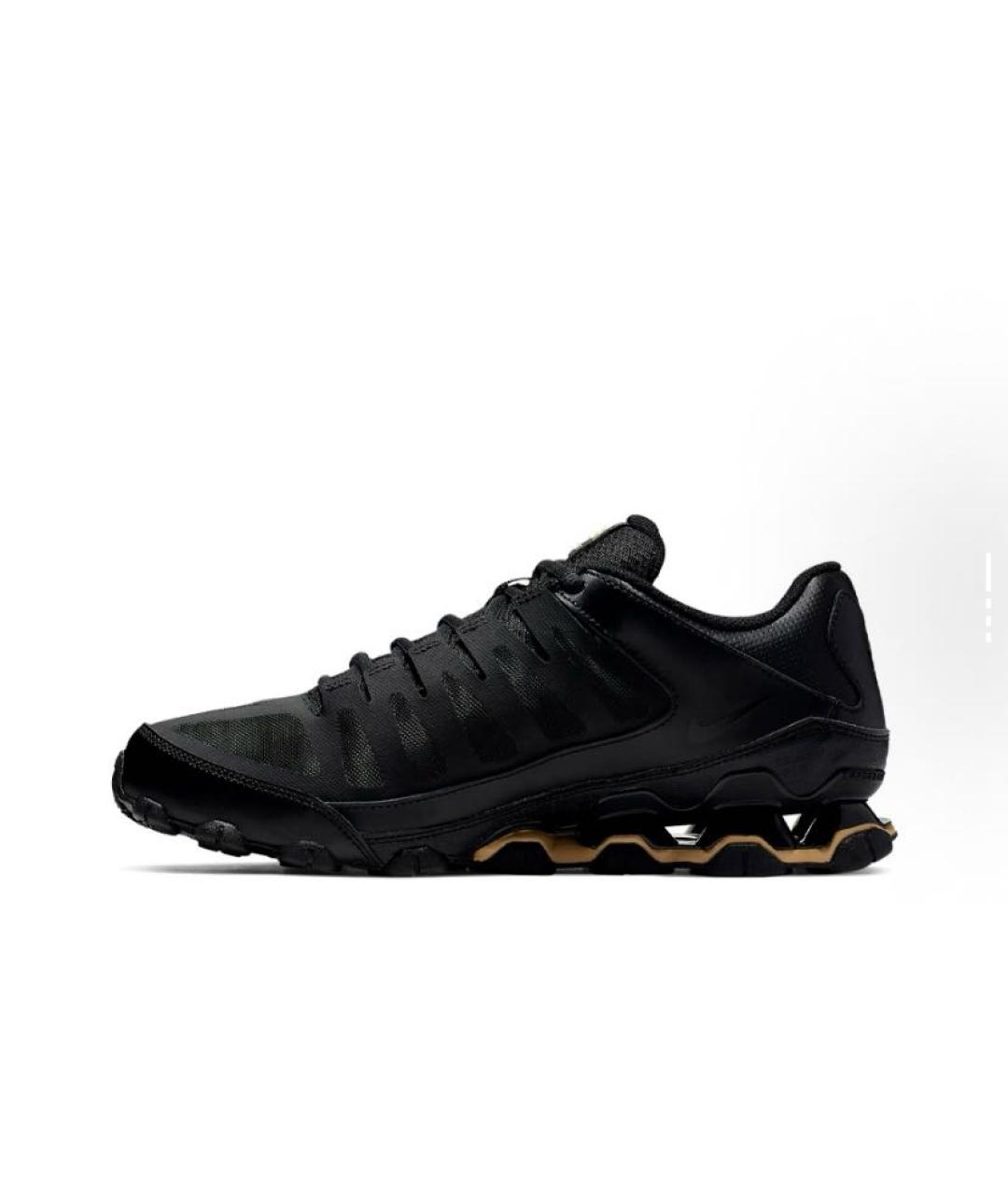 NIKE Черные текстильные низкие кроссовки / кеды, фото 2