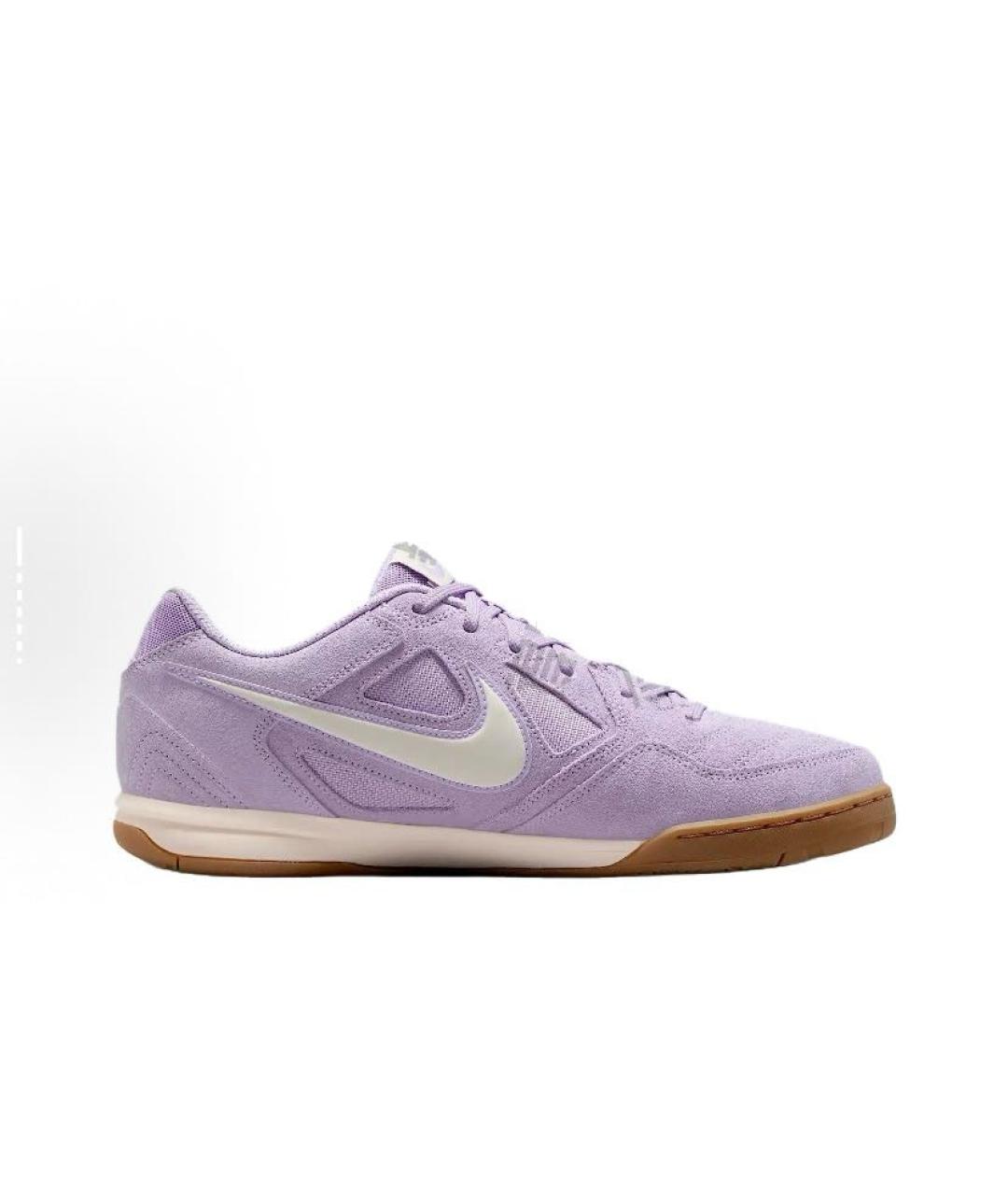 NIKE Фиолетовые замшевые низкие кроссовки / кеды, фото 7