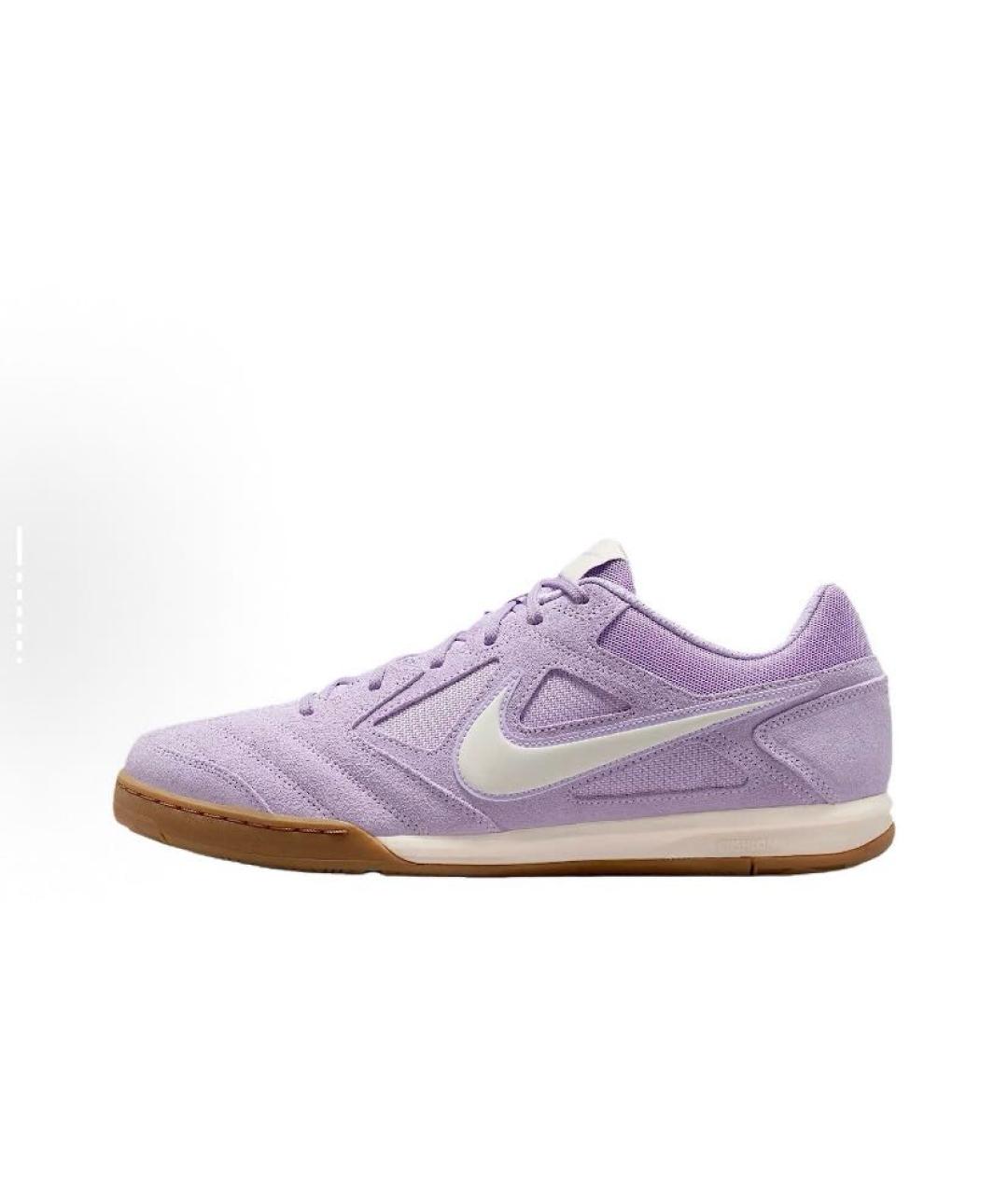 NIKE Фиолетовые замшевые низкие кроссовки / кеды, фото 2