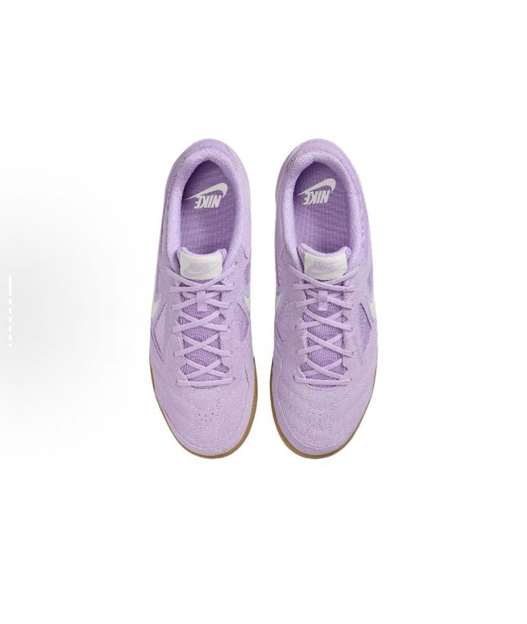 NIKE Фиолетовые замшевые низкие кроссовки / кеды, фото 4