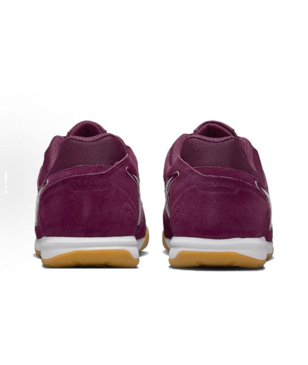 NIKE Бордовые замшевые низкие кроссовки / кеды, фото 4