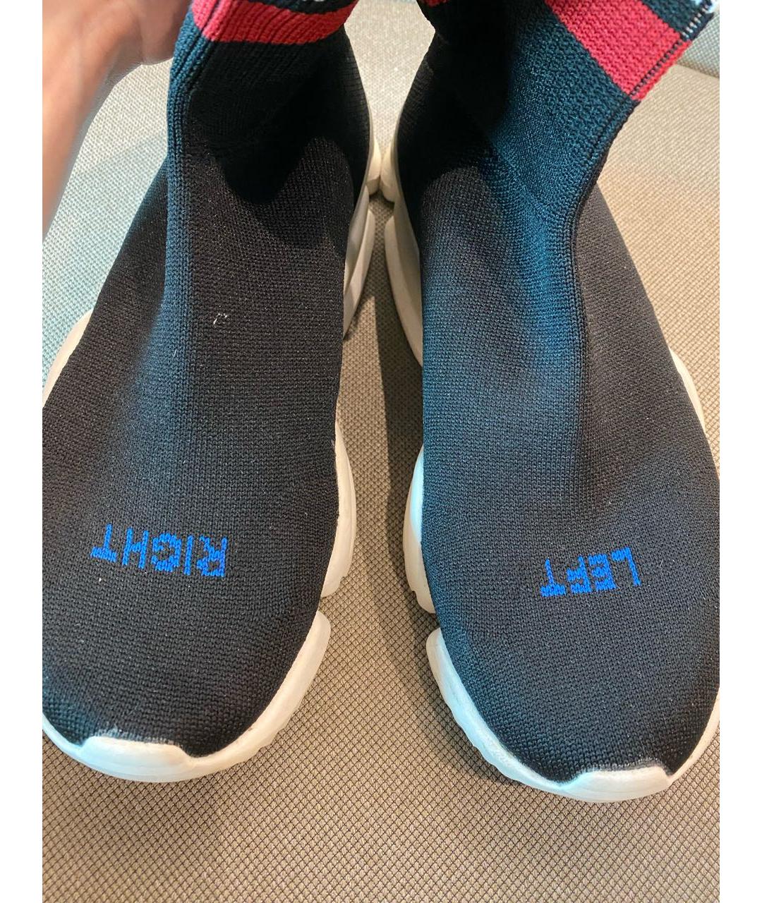 VETEMENTS Черные текстильные кроссовки, фото 3