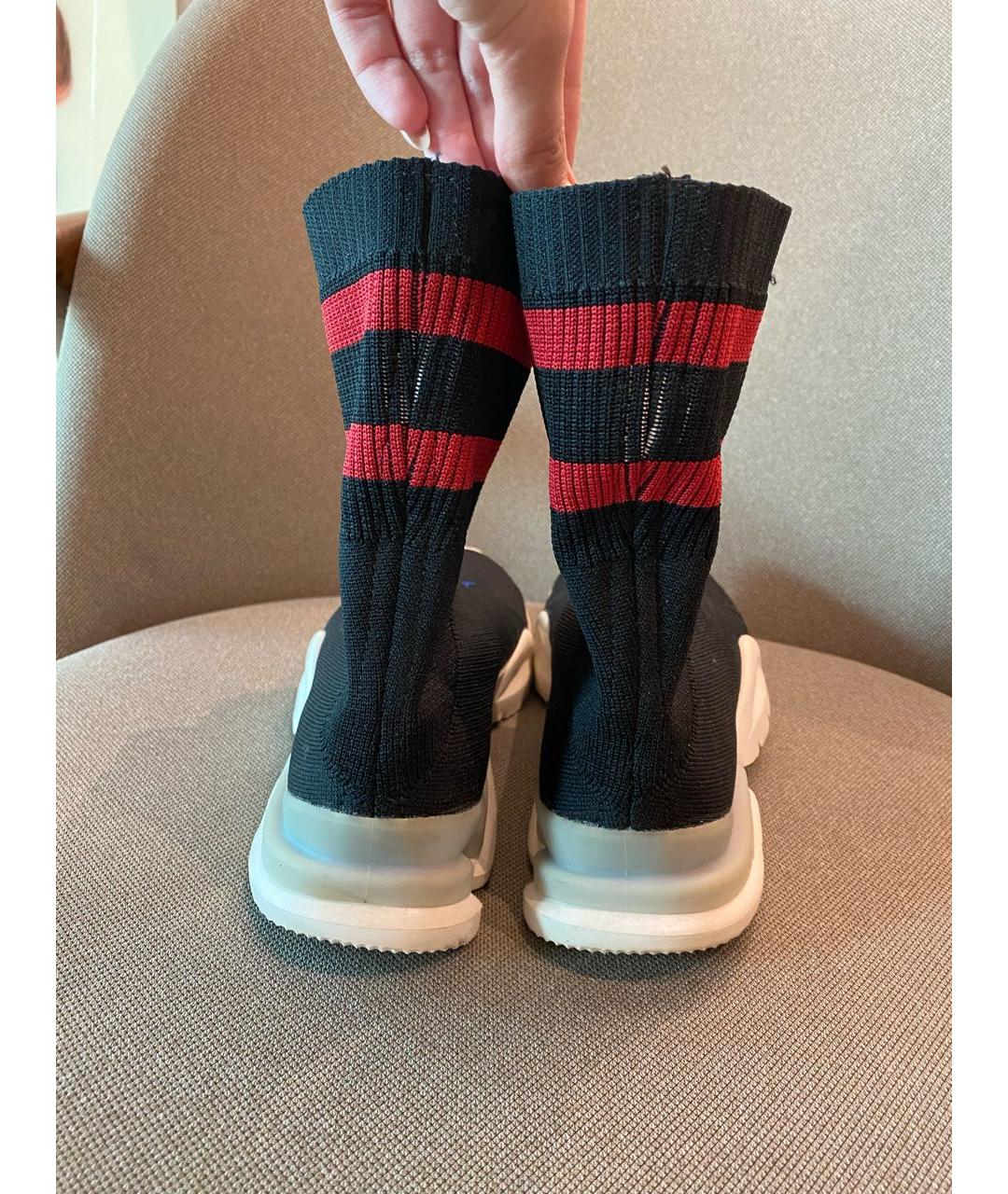 VETEMENTS Черные текстильные кроссовки, фото 4