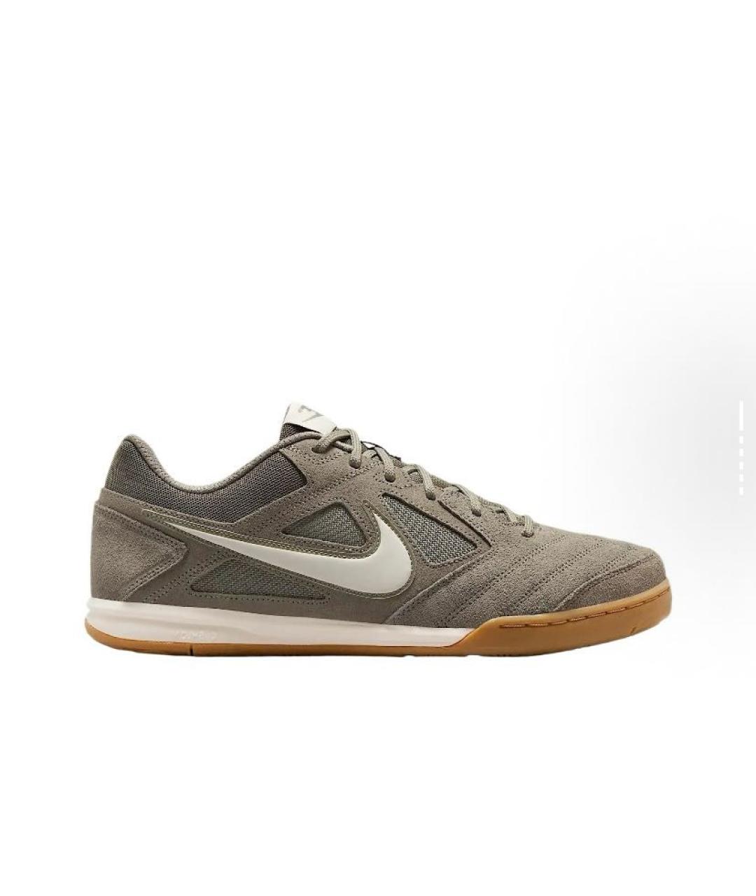 NIKE Серые замшевые низкие кроссовки / кеды, фото 6