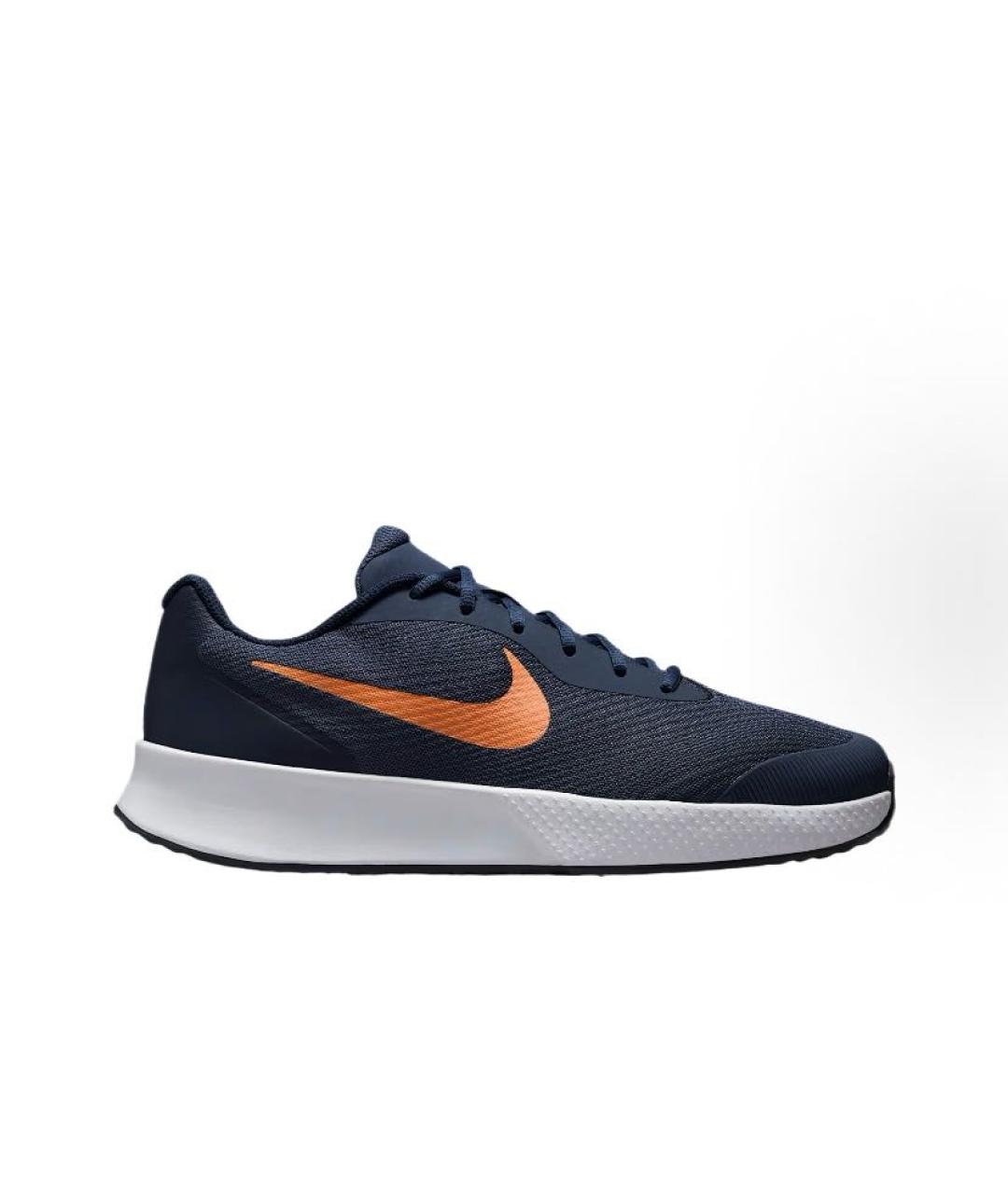 NIKE Темно-синие текстильные низкие кроссовки / кеды, фото 7