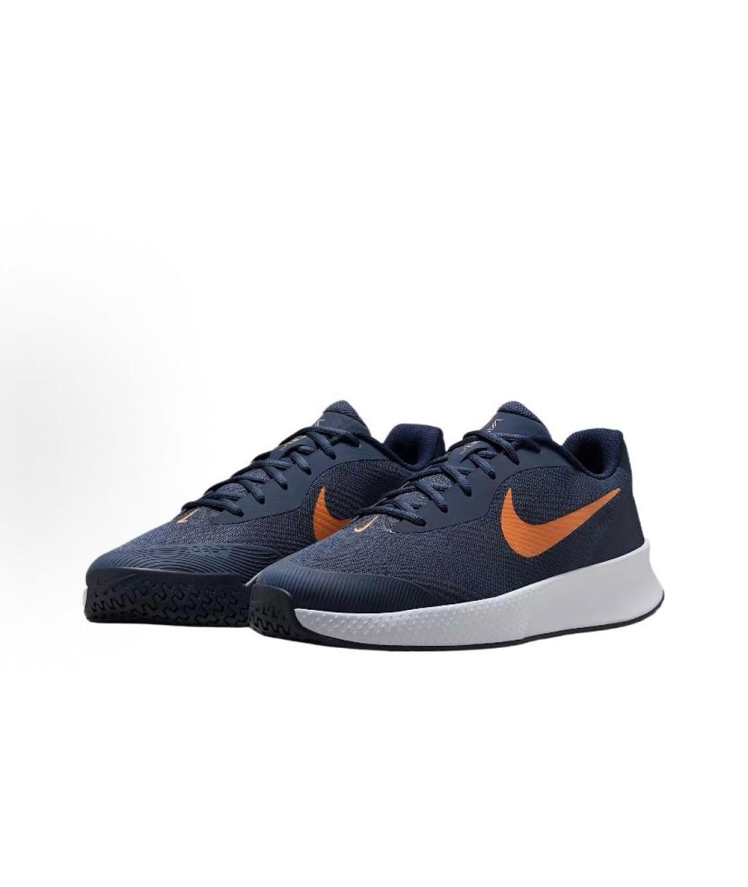 NIKE Темно-синие текстильные низкие кроссовки / кеды, фото 3