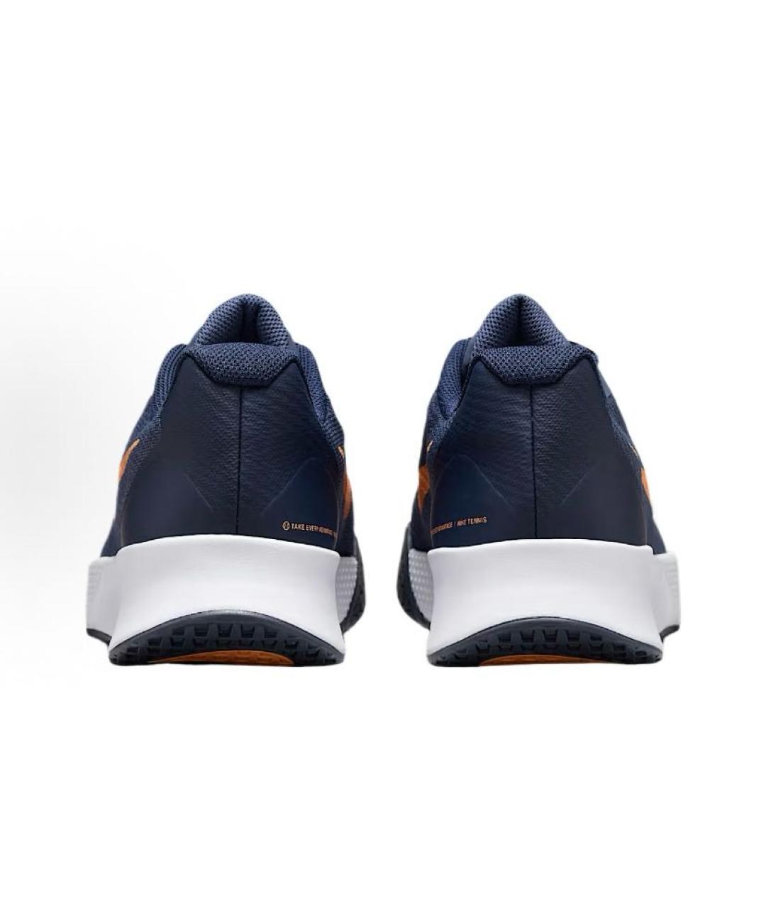 NIKE Темно-синие текстильные низкие кроссовки / кеды, фото 5