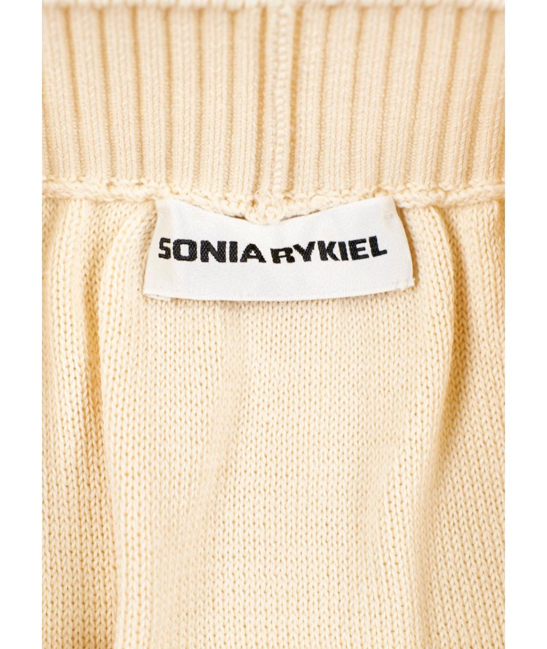 SONIA RYKIEL Бежевая хлопковая юбка миди, фото 4