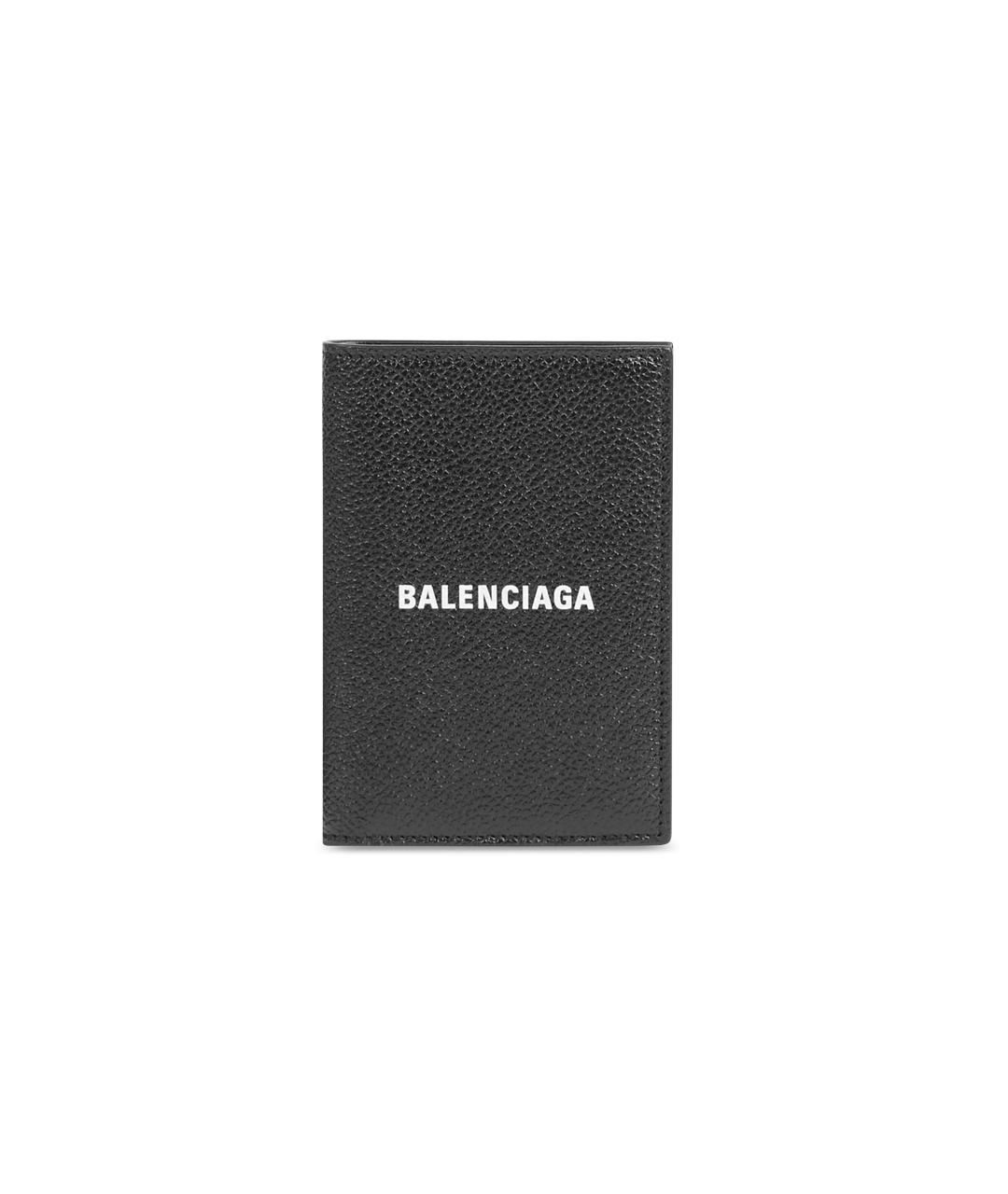 BALENCIAGA Черный кожаный кошелек, фото 5