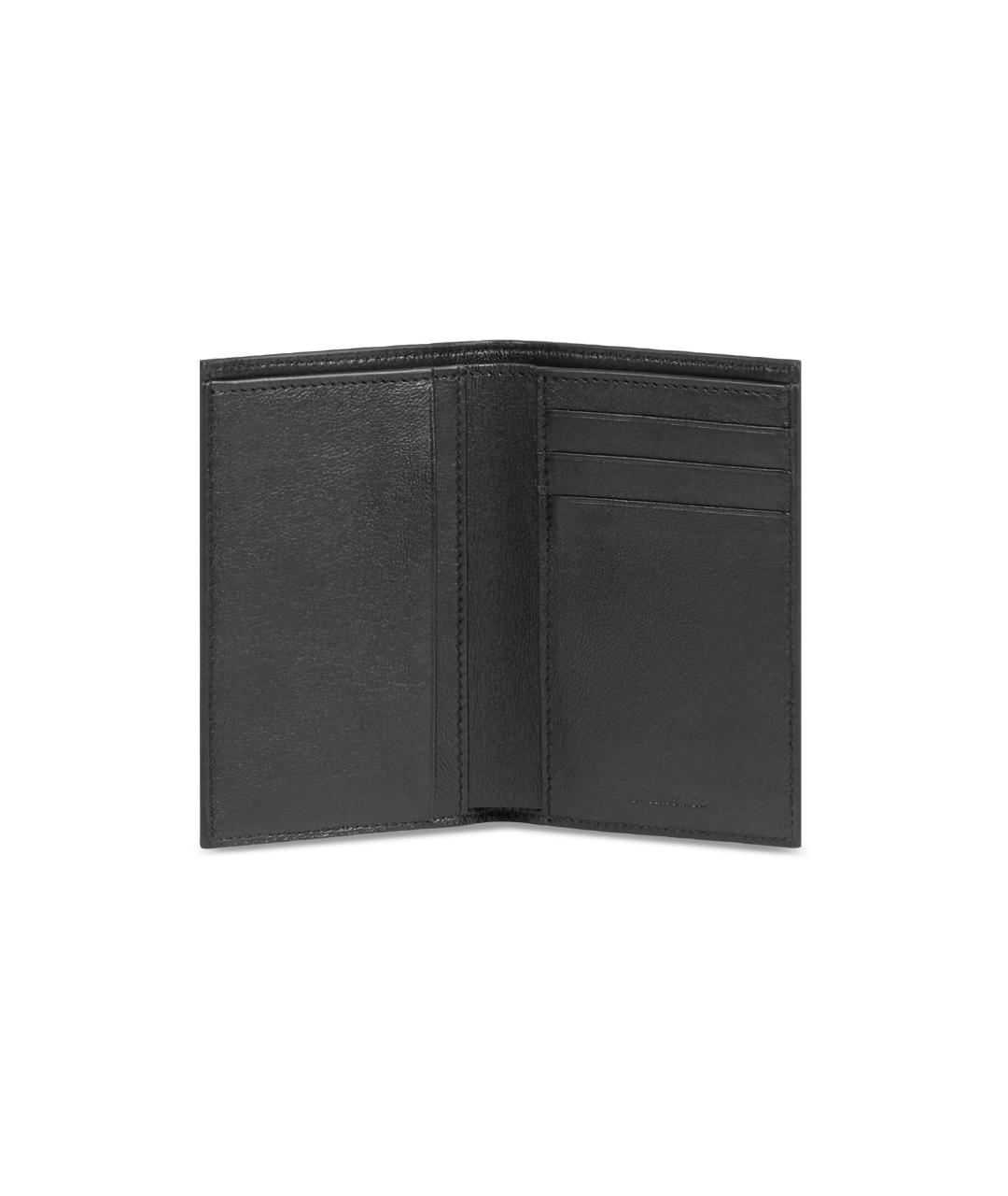 BALENCIAGA Черный кожаный кошелек, фото 3