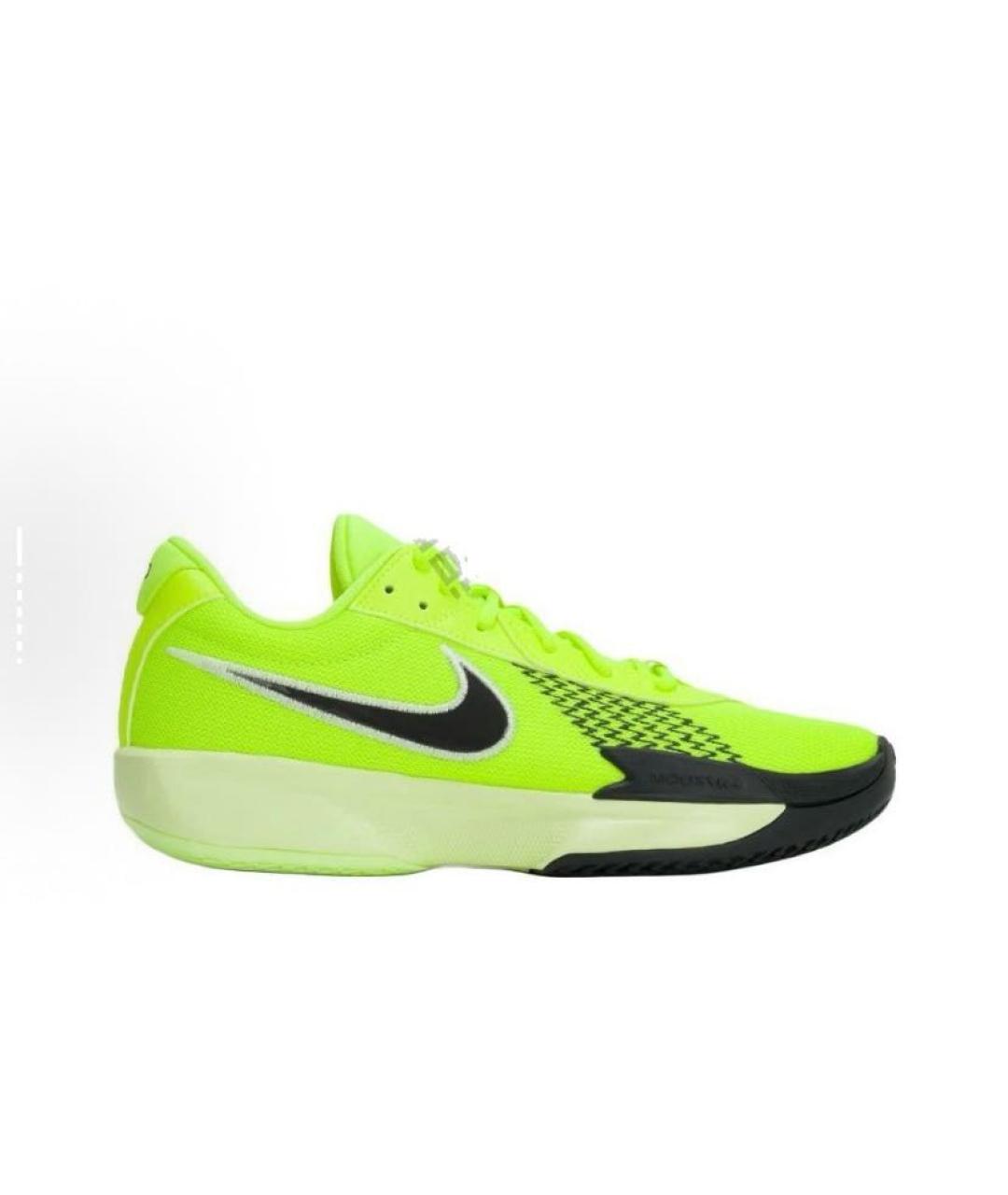 NIKE Салатовые текстильные низкие кроссовки / кеды, фото 7