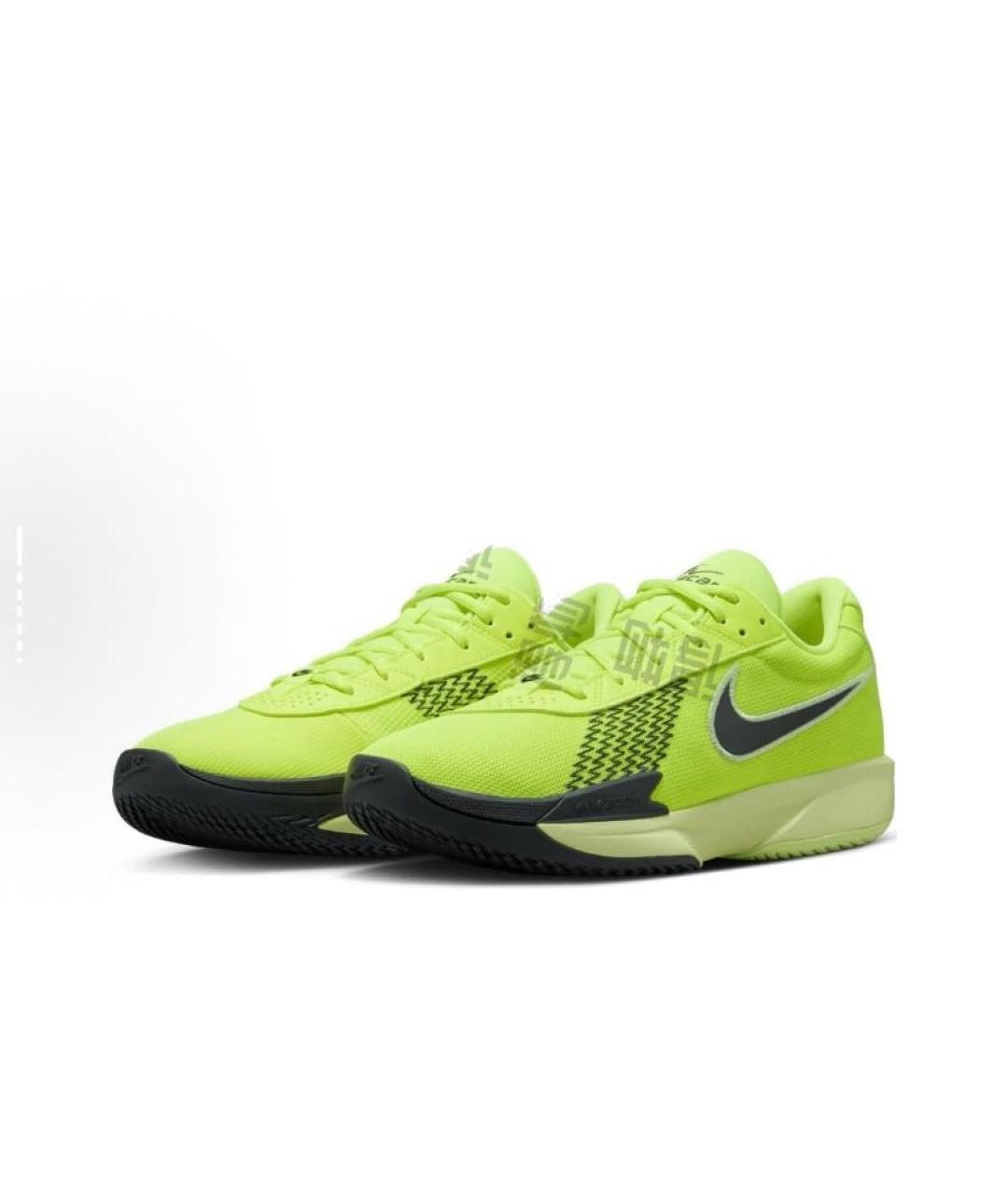 NIKE Салатовые текстильные низкие кроссовки / кеды, фото 3
