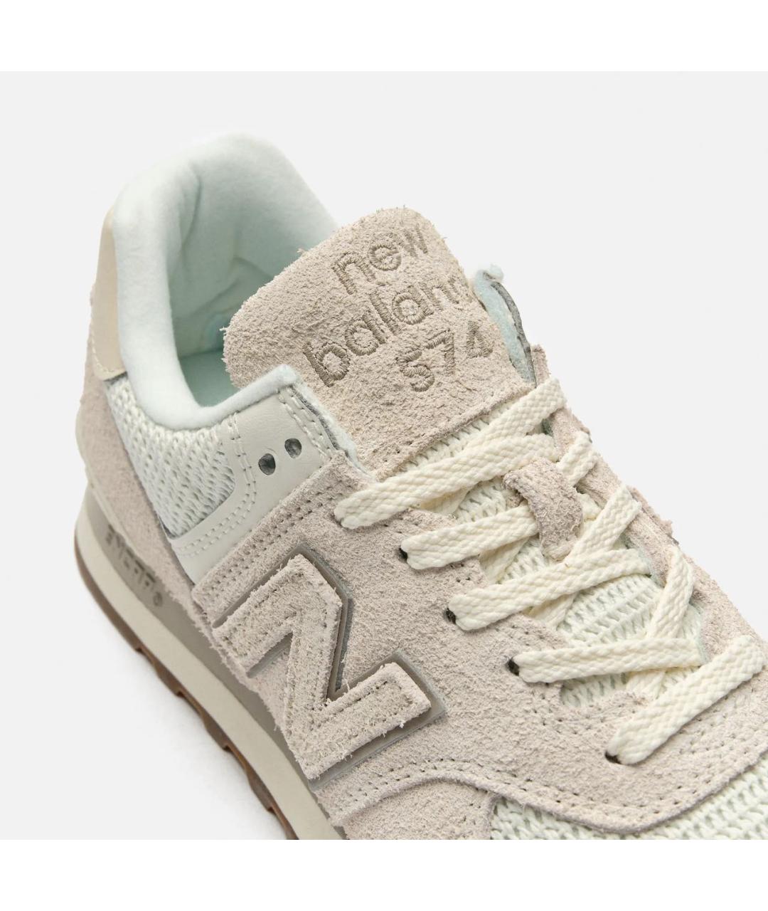 NEW BALANCE Бежевые замшевые кроссовки, фото 6