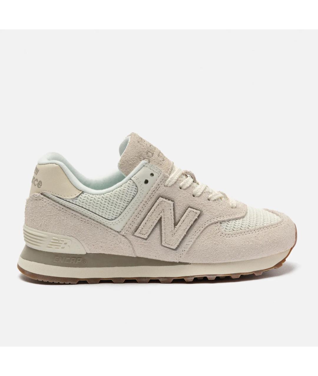 NEW BALANCE Бежевые замшевые кроссовки, фото 8