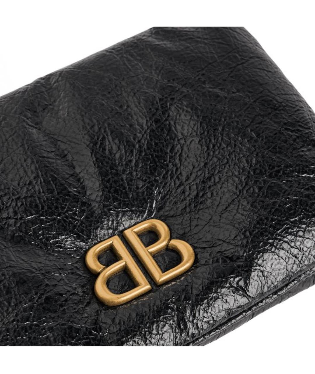 BALENCIAGA Черная сумка через плечо из лакированной кожи, фото 6