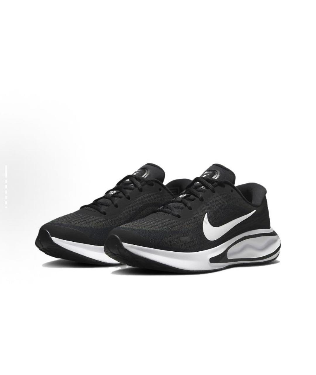 NIKE Черные текстильные низкие кроссовки / кеды, фото 3