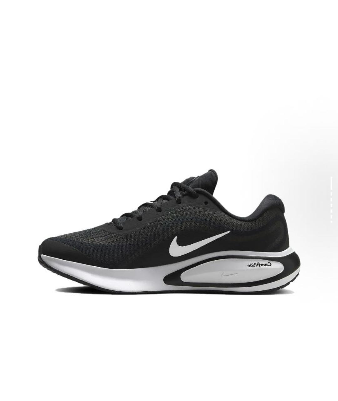 NIKE Черные текстильные низкие кроссовки / кеды, фото 2