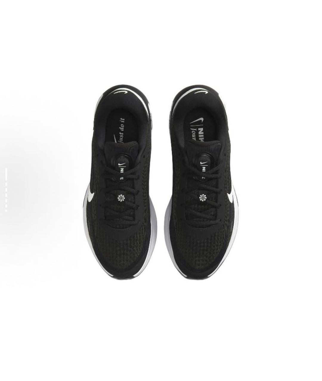 NIKE Черные текстильные низкие кроссовки / кеды, фото 4