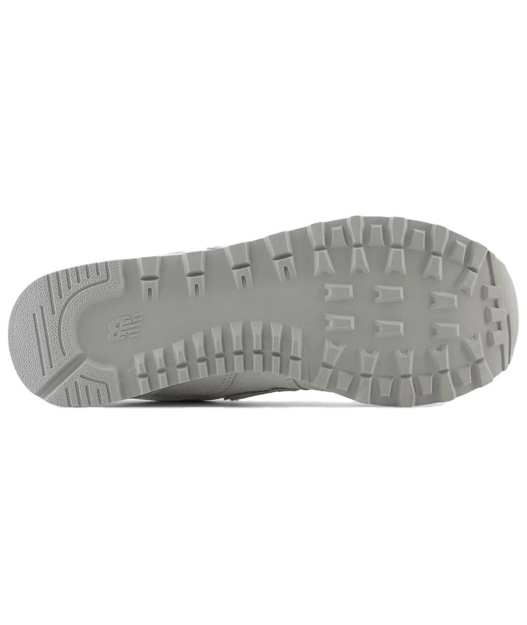 NEW BALANCE Серые нубуковые кроссовки, фото 4
