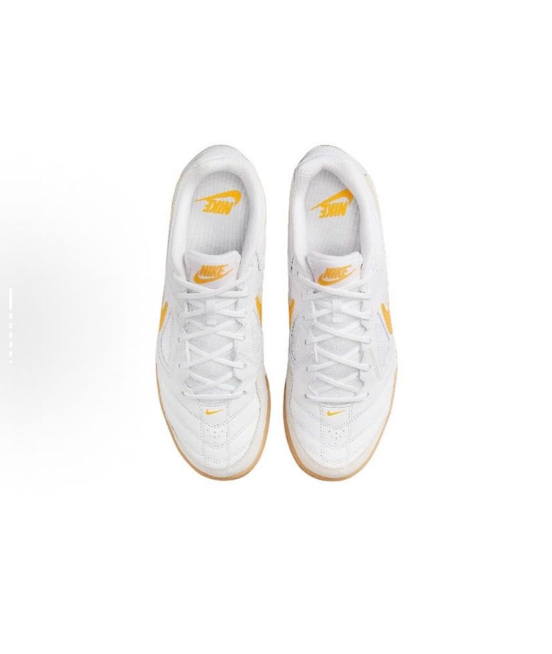 NIKE Белые кожаные низкие кроссовки / кеды, фото 4