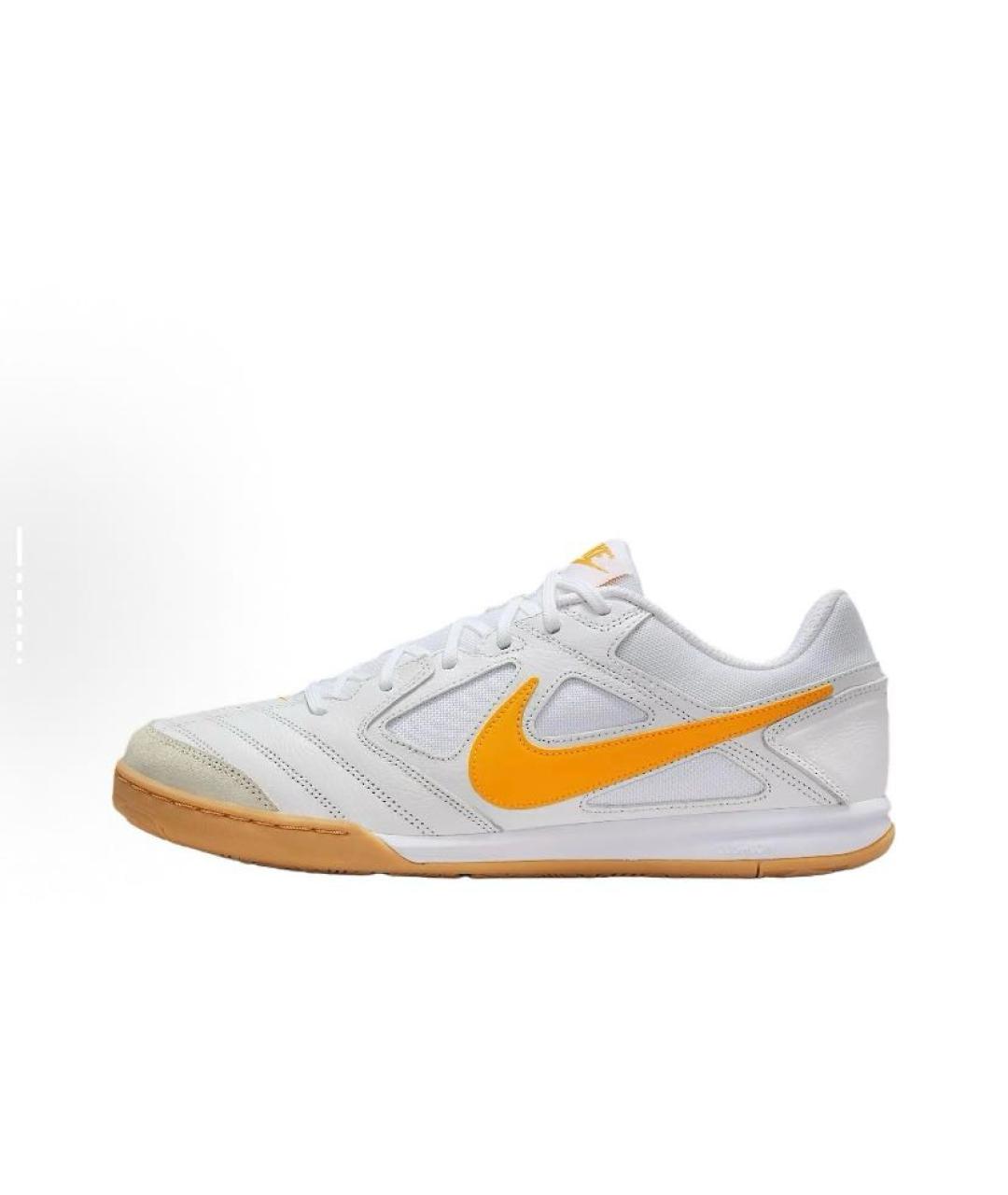 NIKE Белые кожаные низкие кроссовки / кеды, фото 2