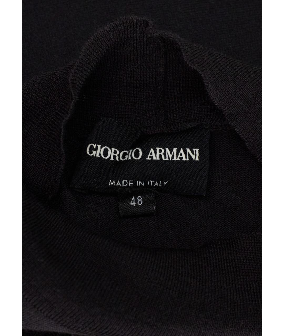 GIORGIO ARMANI Серая шерстяная водолазка, фото 3