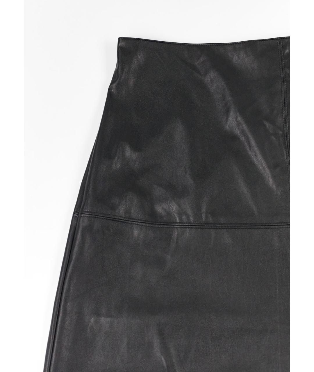 MAX MARA Черная полиэстеровая юбка миди, фото 2