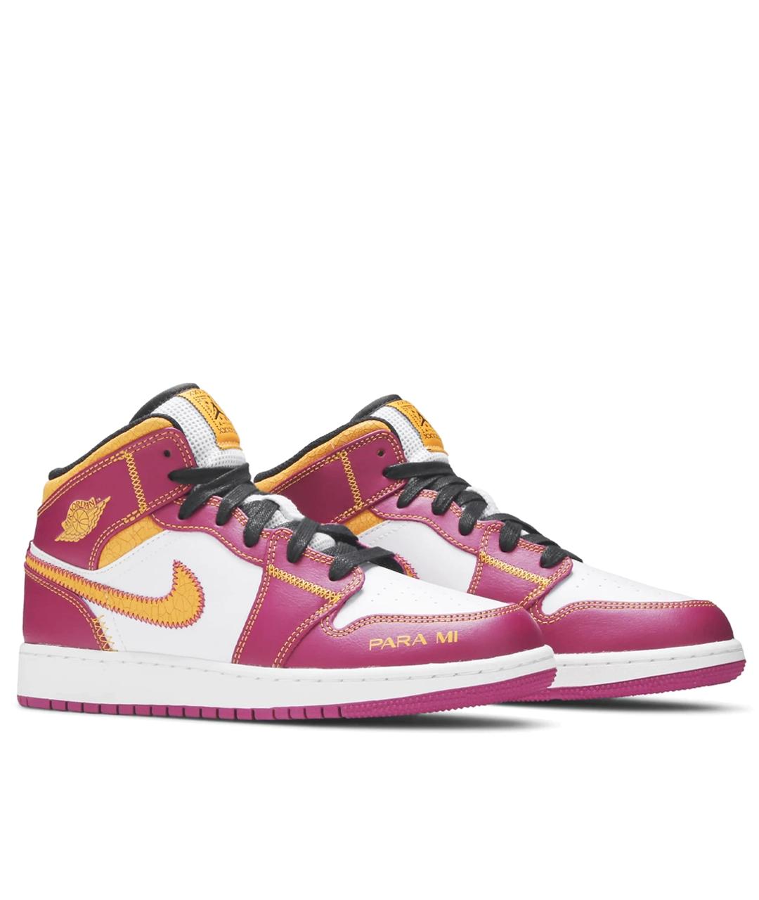 JORDAN Розовые кожаные кроссовки, фото 2